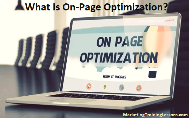 What is on page optimization