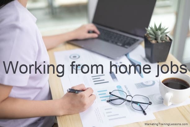 Working from home jobs