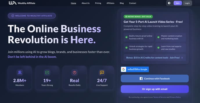 Is Wealthy Affiliate Free: A Detailed Breakdown 3 Build an online business with Wealthy Affiliate