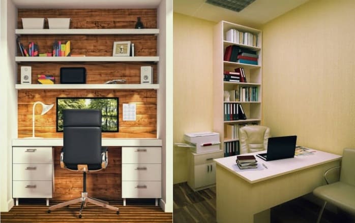 Turning a small space into a home office