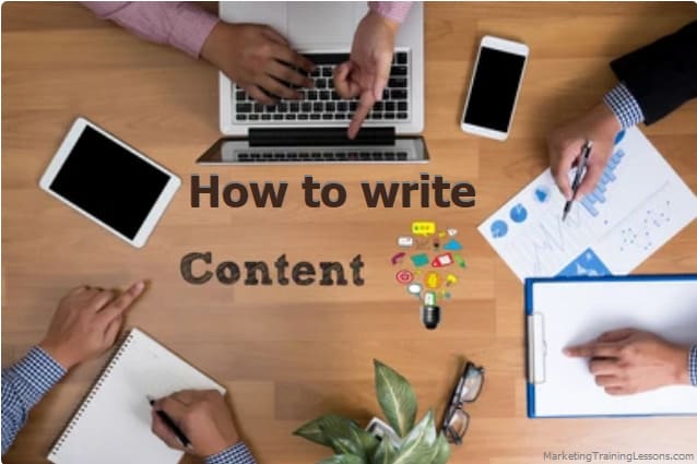 How to write content