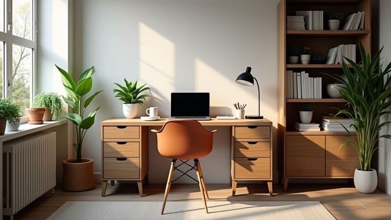 Home Office Desk Furniture Tips 1 Home office desk furniture for a productive home office.