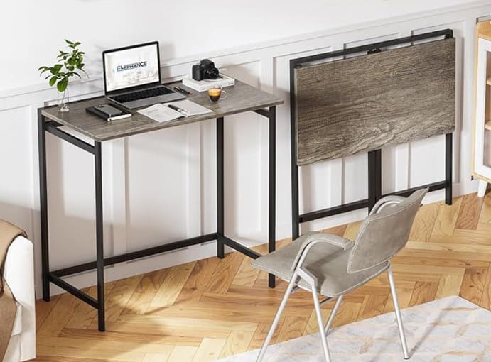 The Foldable Computer Desk For Small Home Offices 2 Folding computer desk for a small home office space