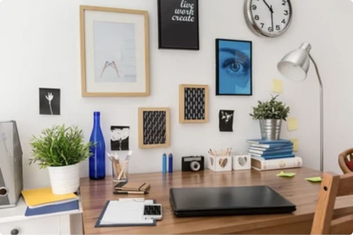 Office Wall Decor Ideas For An Inspiring Work Space 2 Home office wall decor ideas for an inspiring work space